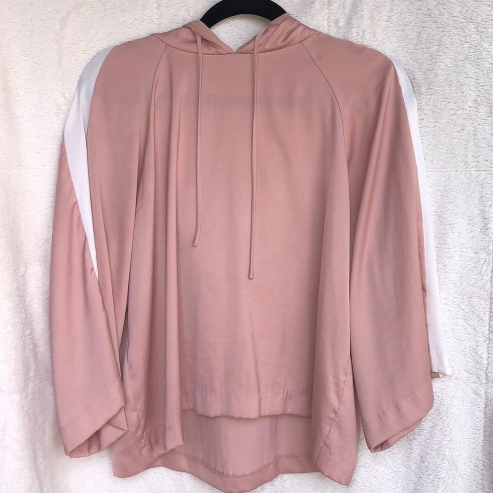 Silk/Satin Blush Lightweight Hoodie